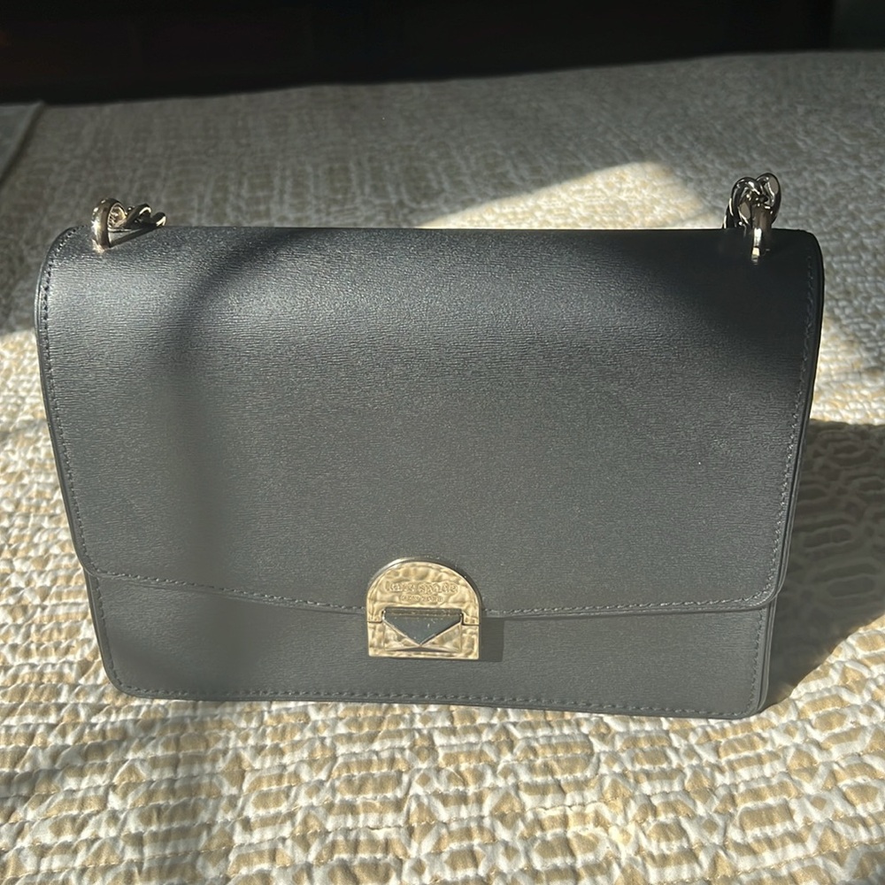 KATE SPADE BLACK LEATHER CONVERTIBLE BAG